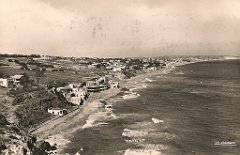 la plage de Trouville, 1955